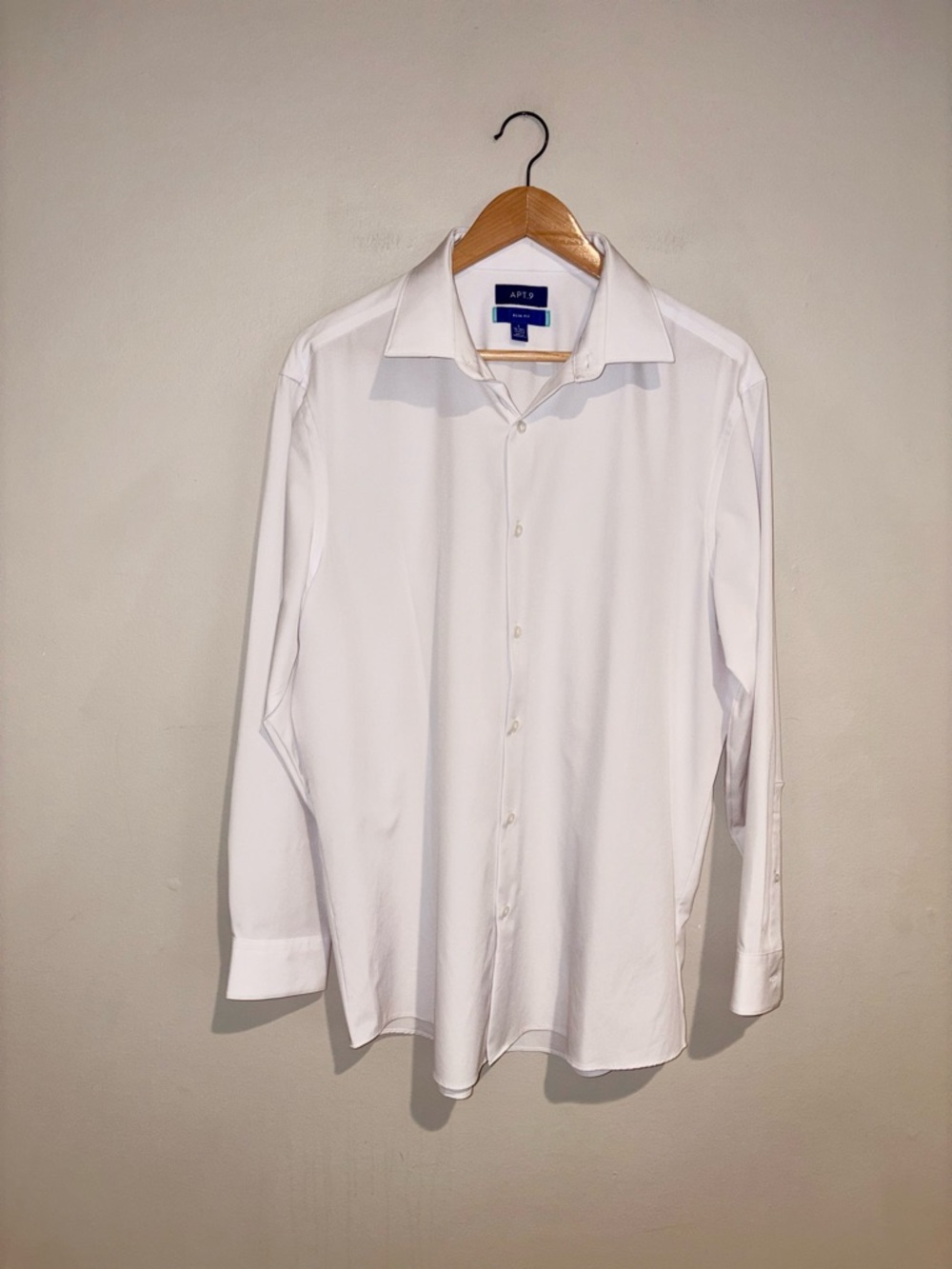 Apt. 9 Classic White Dress Shirt Sz L 16-16.5